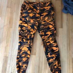 Orange Camo Pants from Fashion Nova Size XL